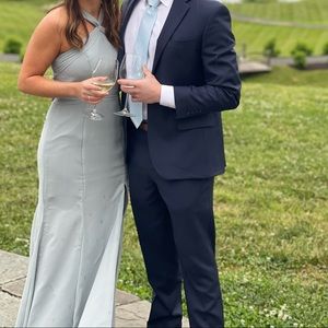 Azazie Rue Dress in Dolphin Grey Size A4